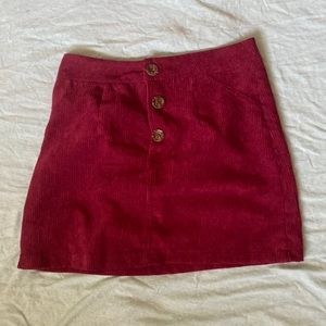 SHEIN Maroon skirt
